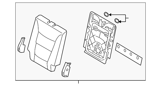 89400-1U521LAB Деталь SEAT BACK ASSY, RIGHT