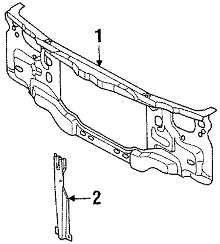 Amigo RADIATOR SUPPORT