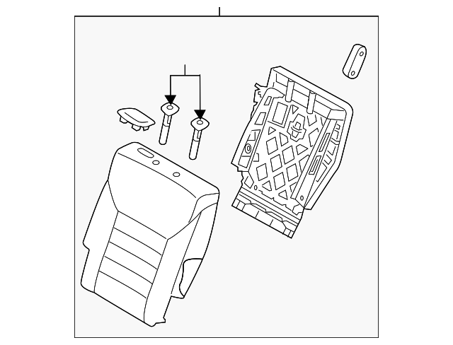 89300-C6030C63 Деталь SEAT BACK ASSY, LEFT
