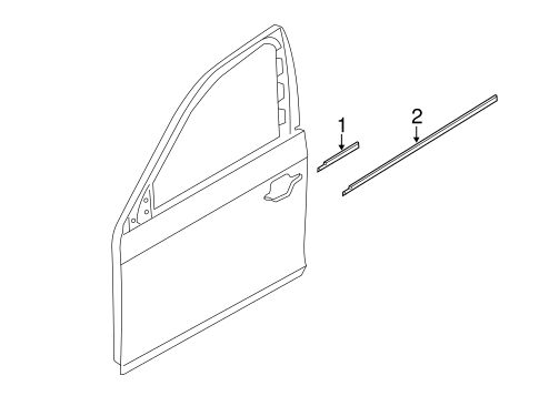535i GT xDrive EXTERIOR TRIM - FRONT DOOR 2