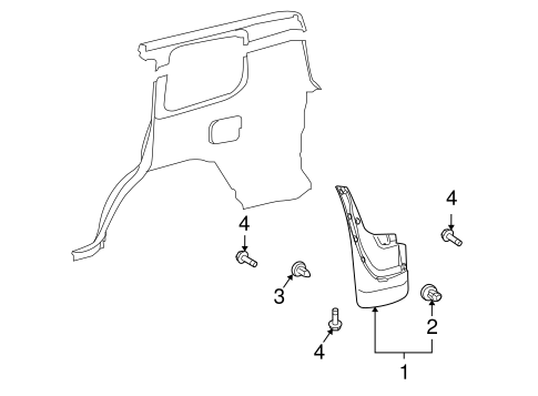 LX570 EXTERIOR TRIM - QUARTER PANEL