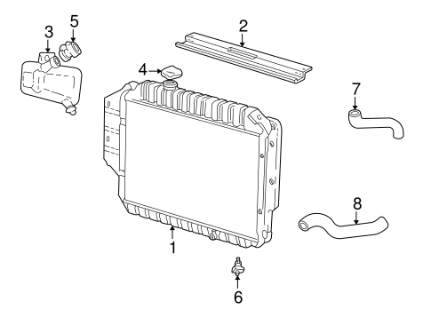 E-250 Econoline RADIATOR & COMPONENTS 2