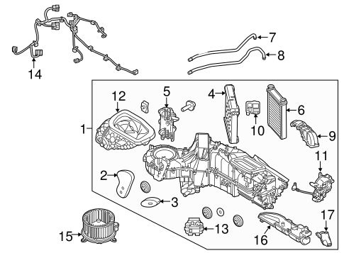 F-250 Super Duty HEATER COMPONENTS