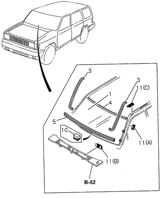 SLX FRONT WINDSHIELD