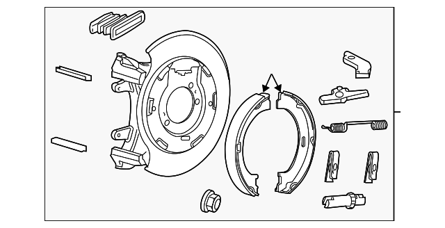 52128415AC PARKING BRAKE, LEFT