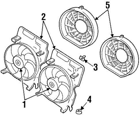 Catera CONDENSER, COMPRESSOR & LINES 3