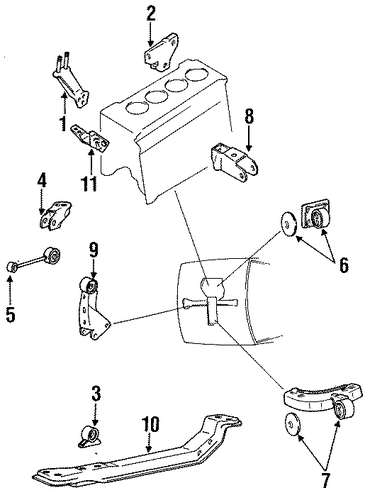 Precis ENGINE & TRANS MOUNTING