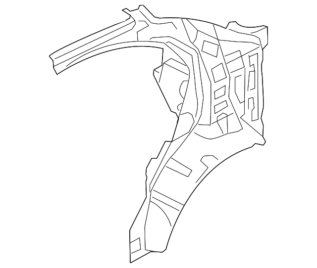 71601-1E300 Деталь INNER QTR PANEL, LEFT
