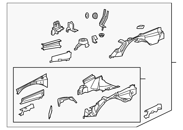 5097445AB Деталь WHEELHOUSE ASSY, LEFT