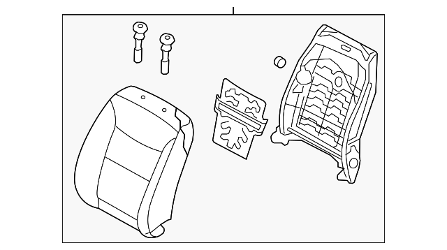 88301-1U861LAA SEAT BACK ASSY, LEFT