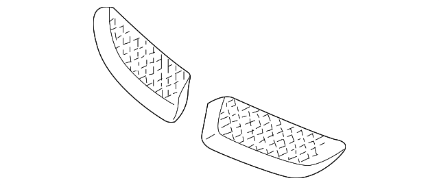 MN133277 Деталь GRILLE, LEFT