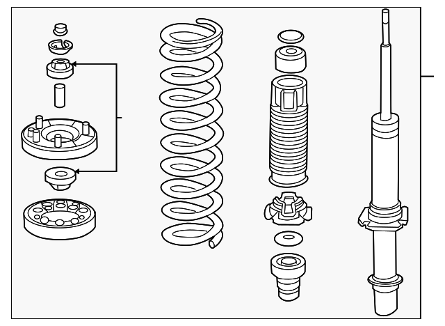51601-SDA-A14 Деталь SHOCK ABSORBER ASSY., R. FR.