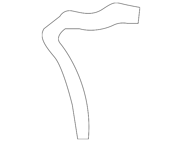 76874-60010 Деталь REAR SPOILER PROTECTOR, LEFT