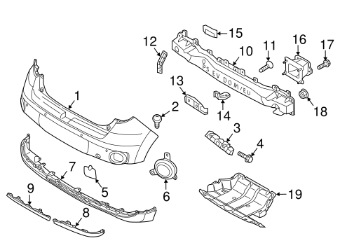 Soul BUMPER & COMPONENTS - REAR 2