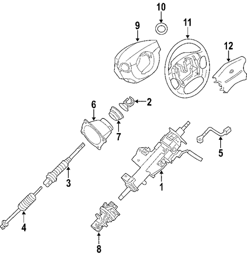 QX56 STEERING COLUMN
