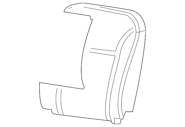 8890416140 Деталь SEAT BACK PAD, RIGHT