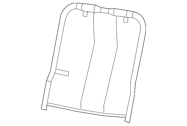 8124743260 Деталь SEAT BACK FRAME, LEFT