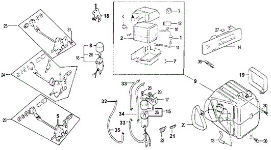 BODY / AIR CONDITIONING/A/C EVAPORATOR SOLENOID for 1978 Honda ACCORD HATCHBACK #1