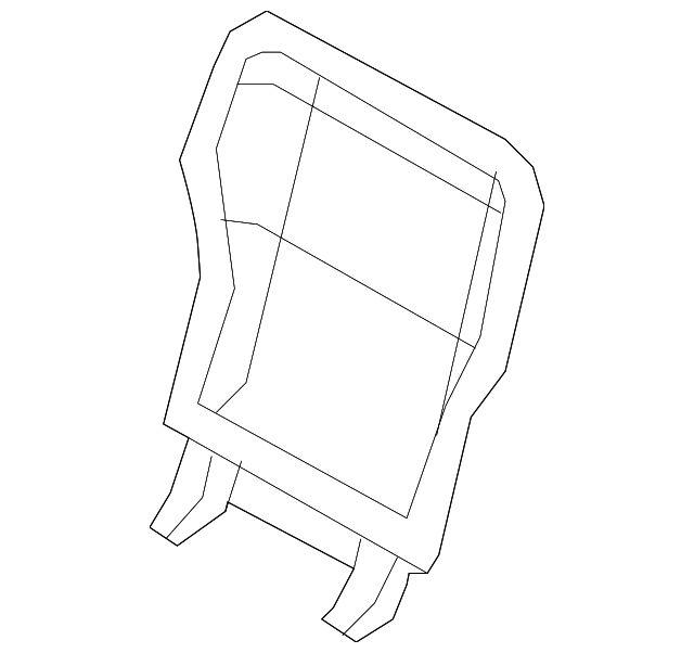 7T4Z78613A38B Деталь SEAT BACK FRAME, RIGHT