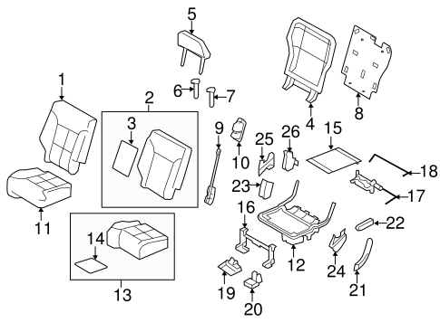 Edge REAR SEAT COMPONENTS