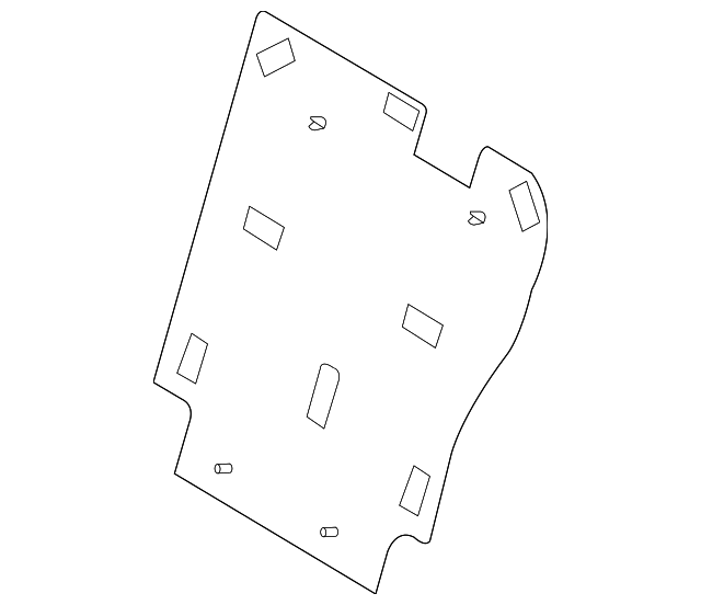 7T4Z7860508C Деталь SEAT BACK PANEL, RIGHT