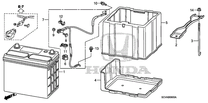 ELECTRICAL / EXHAUST / HEATER / FUEL/BATTERY for 2009 Honda ELEMENT #1