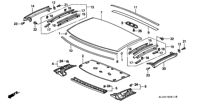 NSX ROOF PANEL