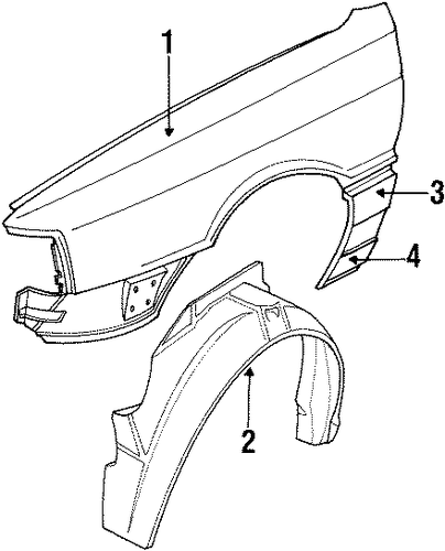 80 Quattro EXTERIOR TRIM - FENDER
