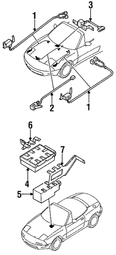 Miata AIR BAG COMPONENTS