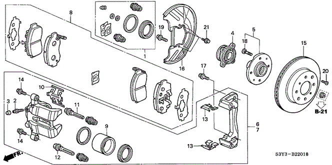 INSIGHT FRONT BRAKE (CVT)