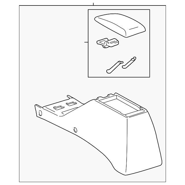 58901-35090-B0 Деталь REAR CONSOLE