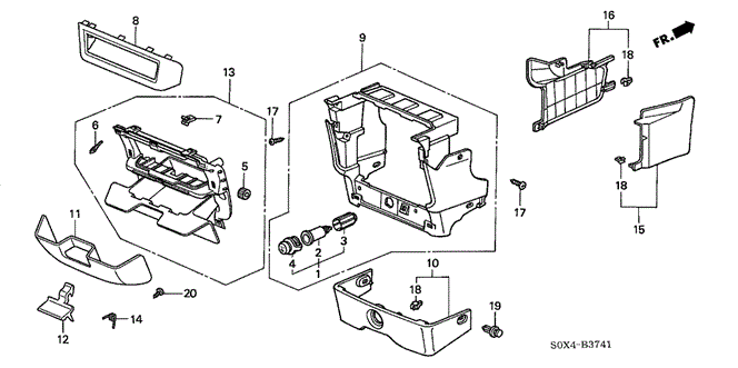 INTERIOR / BUMPER/CONSOLE (2) for 2004 Honda ODYSSEY #1