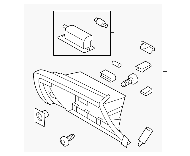 84540-4C000UP Деталь GLOVE BOX FRAME