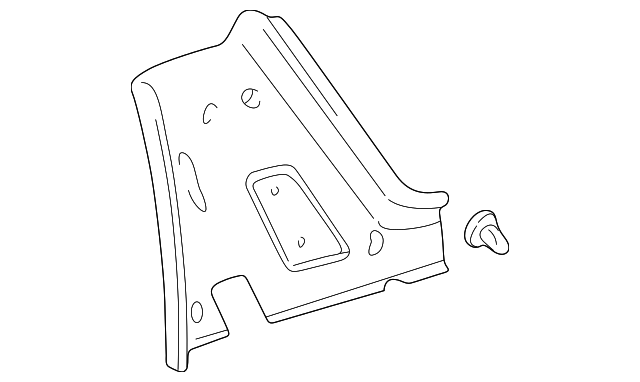 7627068D116GS Деталь UPPER TRIM PANEL, LEFT