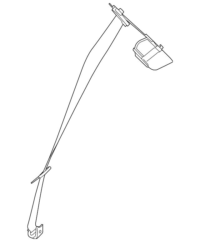72-11-7-313-371 Деталь BELT & RETRACTOR, LEFT