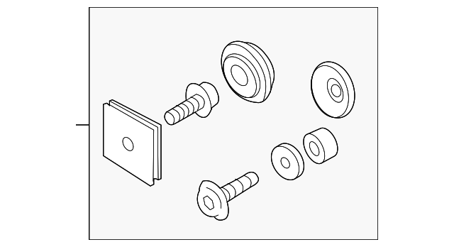 427-898-283-A Деталь BACK GLASS HARDWARE KIT