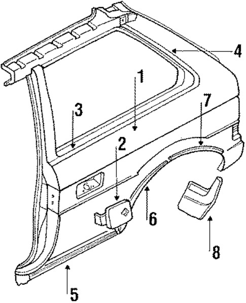 Justy QUARTER PANEL & COMPONENTS