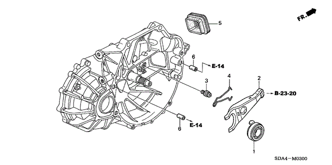 TRANSMISSION - MANUAL/MT CLUTCH RELEASE (L4) for 2003 Honda ACCORD SEDAN #1