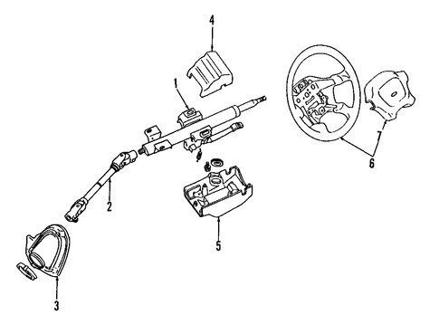 Expo LRV STEERING COLUMN