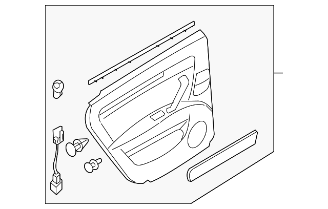 8374085Z61 Деталь DOOR TRIM PANEL, LEFT