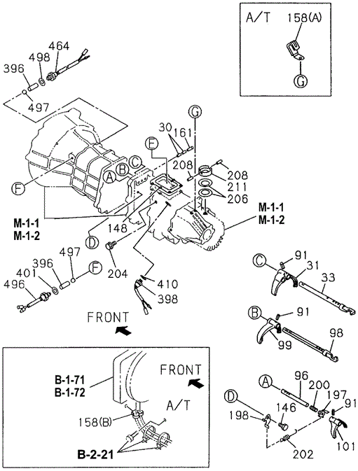 TRANSMISSION - MANUAL/MT SHIFT FORK for 1996 Honda PASSPORT #1