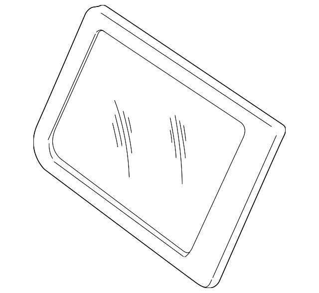 83304-7B000 Деталь GLASS, RIGHT