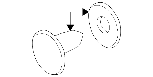 83842-7B020 Деталь HANDLE FASTENER, LEFT