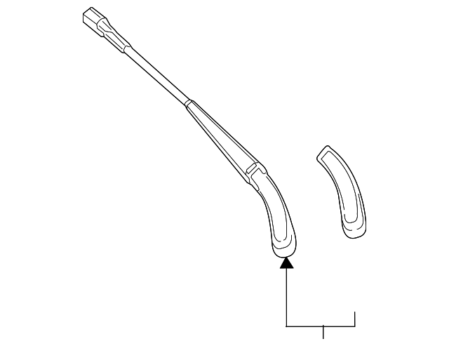205-820-37-00 WIPER ARM, LEFT
