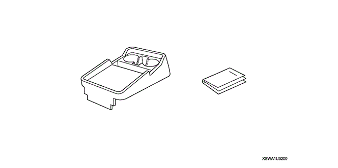 ACCESSORIES/REAR ARMREST TRAY for 2009 Honda CR-V #1