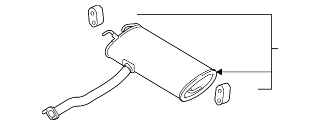 28700-2S100 Деталь MUFFLER