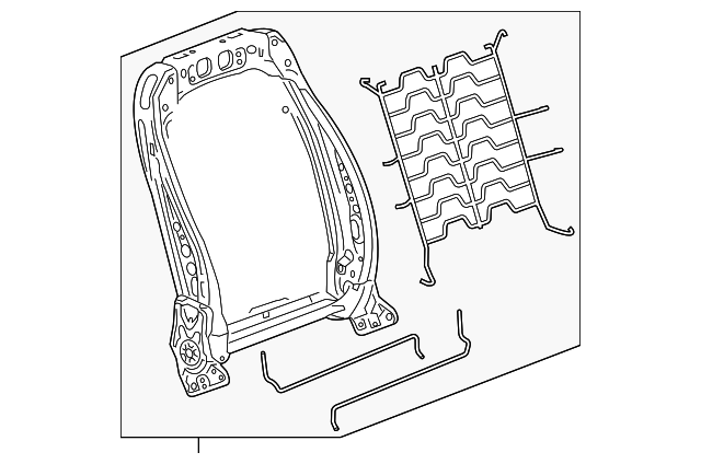 95087993 SEAT BACK FRAME