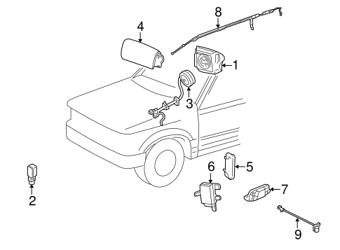 Tribute AIR BAG COMPONENTS