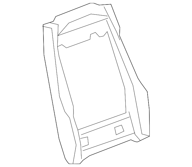 25943697 Деталь SEAT BACK FRAME, RIGHT
