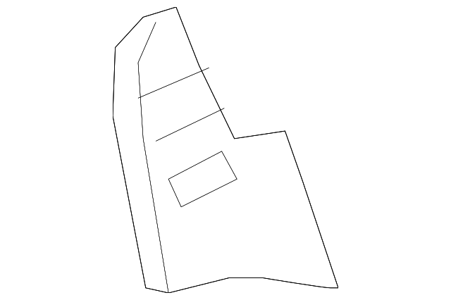 15216183 Деталь RECLINE COVER, RIGHT